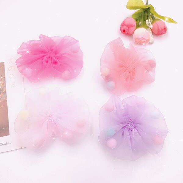 Summer hairgrip with bow handmade