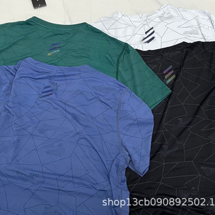 Summer New Sports Quick-Drying Fitness Basketball Sports T-Shirt Breathable Sweat-Wicking Training Running Loose Top for Men
