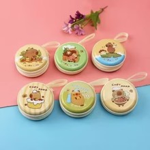 马口铁零钱包 圆形耳机收纳盒硬币零钱包 圣诞节日礼品包厂家批发