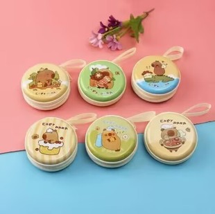 Tinplate Coin Purse Round Headphone Storage Box Coin Purse Christmas Holiday Gift Package Manufacturer Wholesale