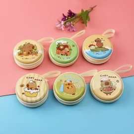 马口铁零钱包 圆形耳机收纳盒硬币零钱包 圣诞节日礼品包厂家批发