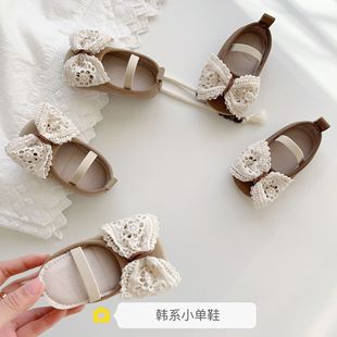 INS Spring New 0-2 Year Old Baby Girl Toddler Shoes Non-slip Soft Sole Shoes Stylist Bow Princess Shoes