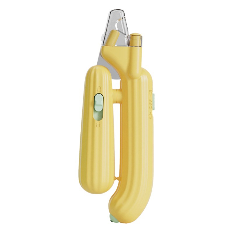 Transfronterizo cortaúñas de cactus gato perro cortaúñas LED línea de sangre multifuncional mascota cortaúñas