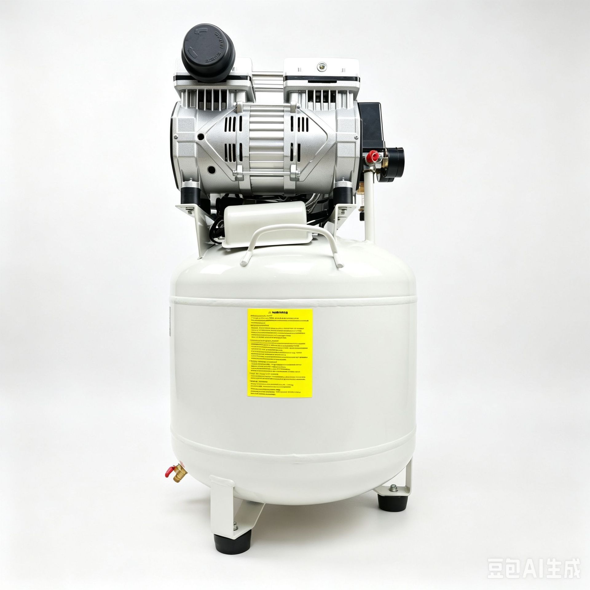 Jieba Vertical 50L Small Oil-Free Air Compressor for Dental Laboratory, Woodworking, Packaging, Mobile Air Compressor