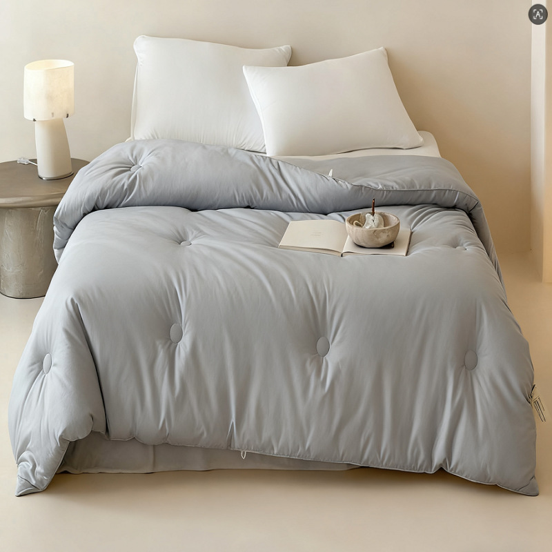 Thickened Winter Quilt, Warm Spring and Autumn Quilt, Single/Double Student Dormitory Quilt, Solid Color Quilted Core, Gift Quilt