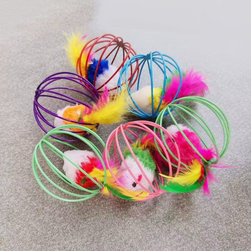 Домашнее Животное Кошка Сферически Клетка Кролик Кожа Плюшевые Игрушки Кошки Шлифовальные Зубы Укус Клетка Крыса Самовосстанавливающиеся Твист Игрушка