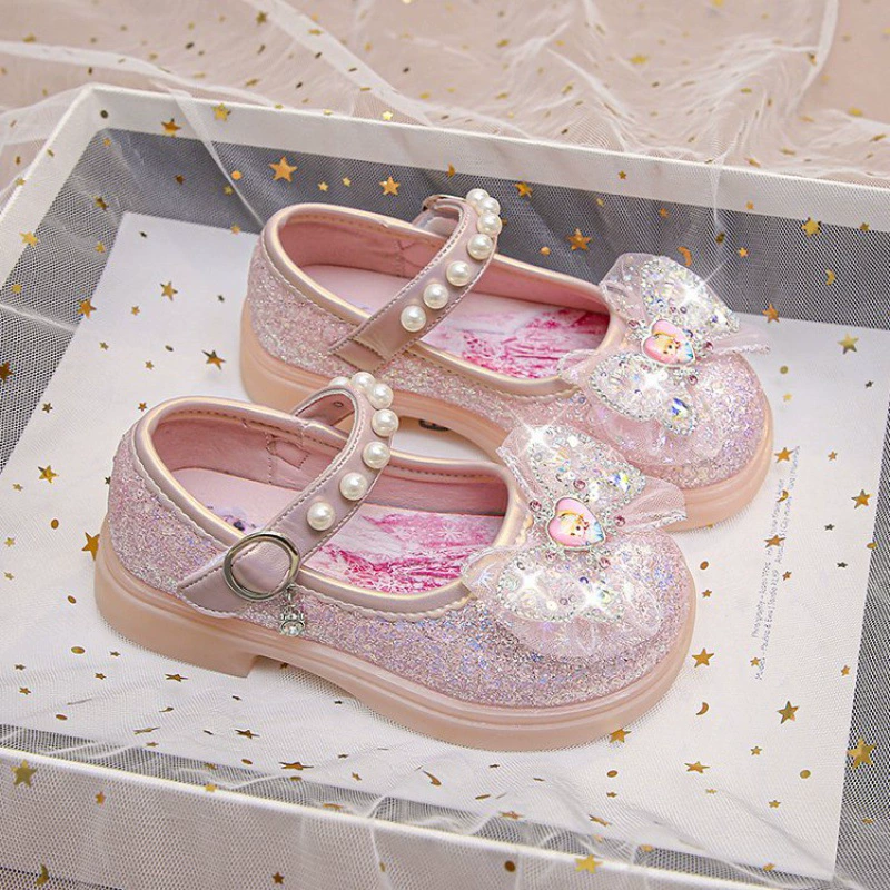 Shoelaces for leather shoes, footwear for princess, shoes from pearl, soft sole