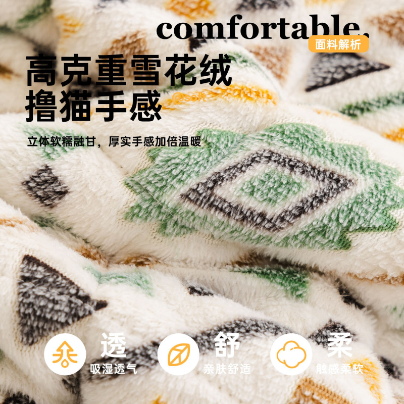 波西米亚风高克重雪花绒沙发垫2025新款秋冬防滑沙发套罩厂家直供|undefined
