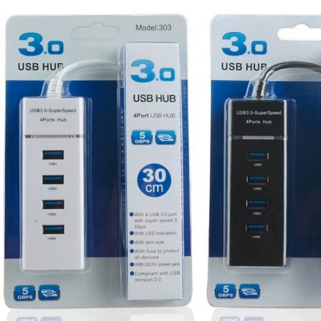 303HUB3.0USB Siter One Drag 4 Converter Computer Notebook Multi -USB Port Computer Accessories Wholesale