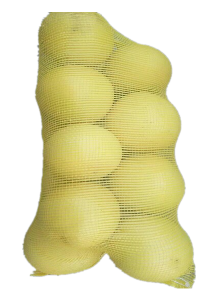 Naranja en bolsa de malla, naranja en bolsa de malla, pomelo en bolsa de malla, sandía en paquete, cebolla, patata, cuerda, bolsa de pollo