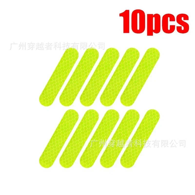 헬멧 반사 스트립 노란색 opp 10PCS