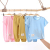 Silk children's mosquito repellent, trousers, short sleeve T-shirt, breathable set suitable for men and women, thin pijama