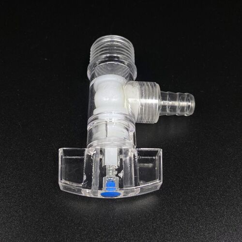 4-inch plastic transparent PC with mouth triangle valve air outlet triangle valve tower head air nozzle angle valve shower angle valve