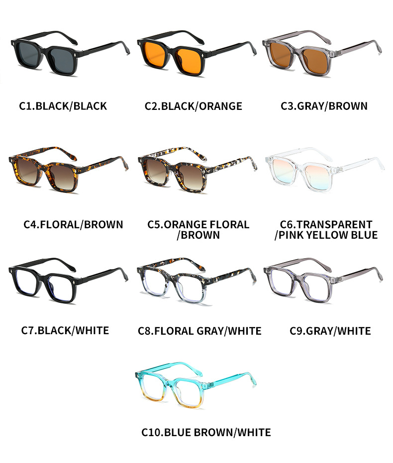 33g Weight Full Frame Glasses Structure Sunglasses Classification PC, UV400 Protection Lens Material Square Glasses Style Outdoor, Travel Occasion Solid Color Pattern All Seasons Season Unisex Gender Simple Style, Classic Style Style Grey, Black Color Simple Style Classic Style Solid Color PC UV400 Protection Square Full Frame Women's Sunglasses 5