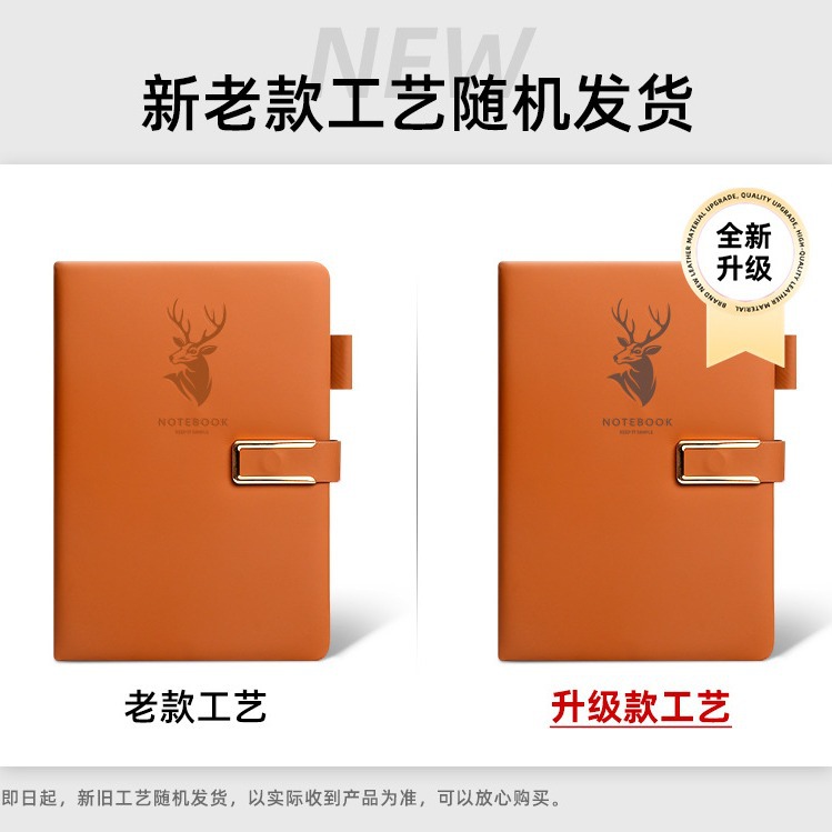 Cuaderno grueso, sentido avanzado, reunión de oficina A5, registro de trabajo, cuaderno de negocios, bloc de notas, caja de regalo