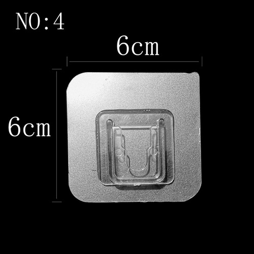 Strong seamless adhesive letter buckle buckle wall bathroom kitchen transparent buckle hook bathroom supplies hanging rack