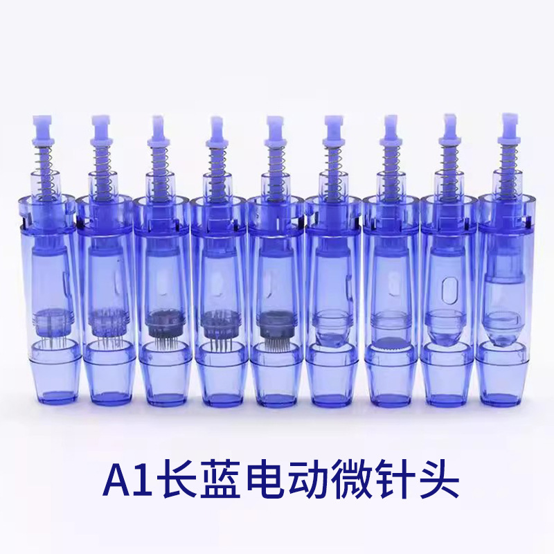 A1 Electric Microneedle Needle Nano Crystal Microcrystal Needle 5D Introduction Device Stuck Needle Water Light Needle Facial Blue Needle