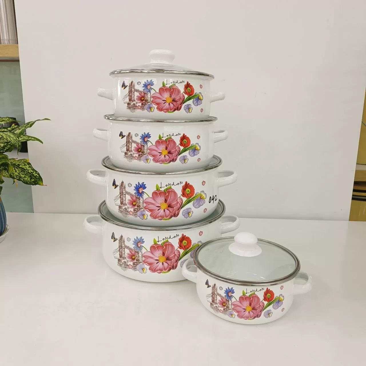 Set, electromagnetic universal glass enamel, direct factory sales, (Physicals), 5 pieces