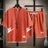 Orange red-white label