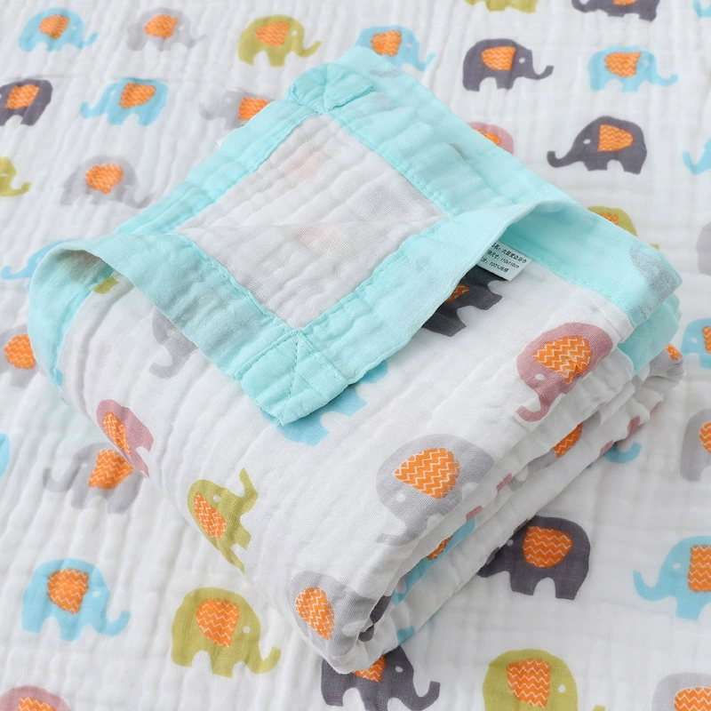 Марлевый детский мультяшный банный полотенце, duvet для младенца