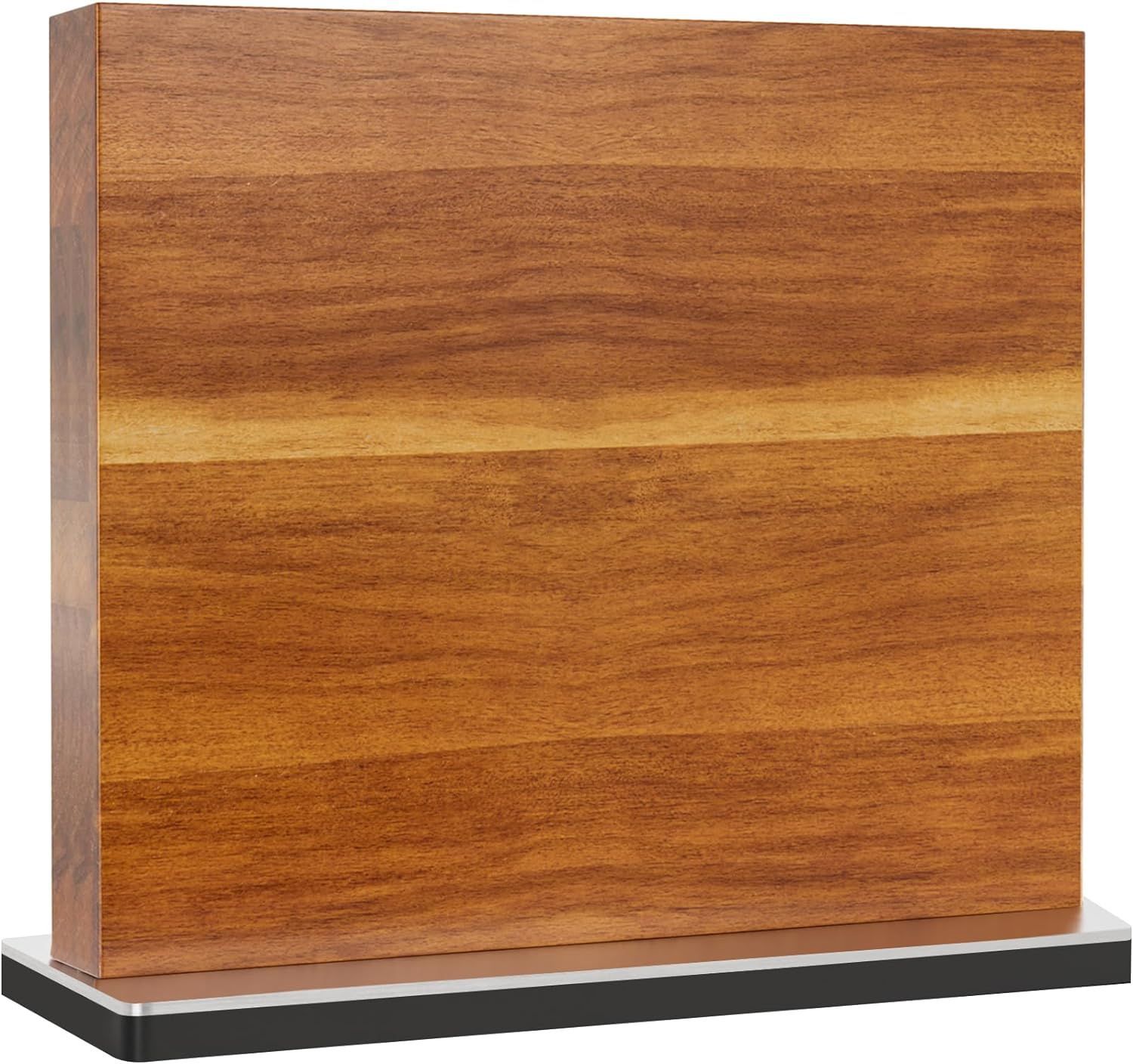 Titular de cuchillo de madera magnético de doble cara titular de cuchillo de cocina multifuncional titular de cuchillo práctico de madera para el hogar