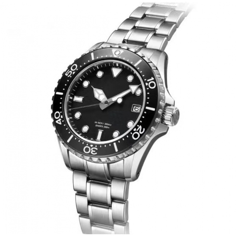 2023男士跨境电商热卖款GS水鬼系列时尚商务不锈钢石英手表