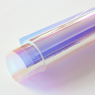 炫彩膜玻璃贴膜幻彩膜镭射贴纸彩色渐变膜彩虹膜七彩膜变色镭射纸