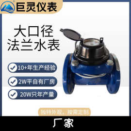 大口径光电直读水表 可拆螺翼式水表 有线远传485通讯阀控 LXLC