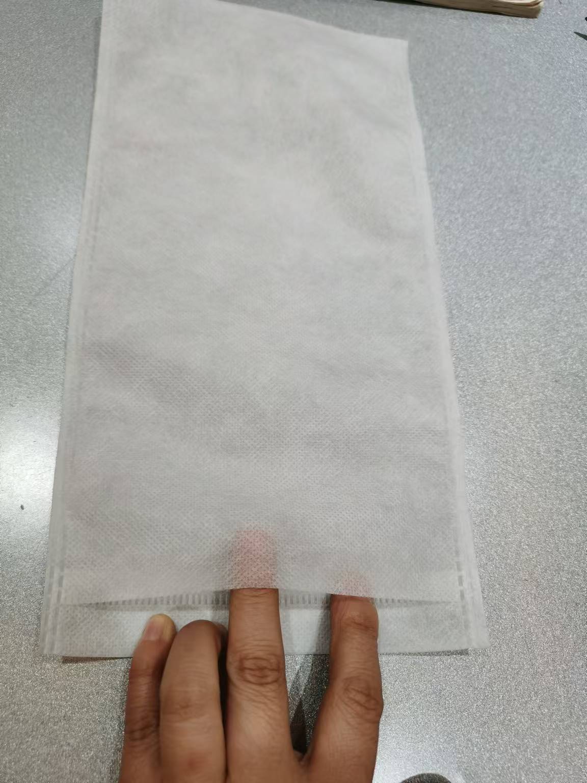 흰색 플랫 포켓 30g, 15*25cm, 신소재 부직포