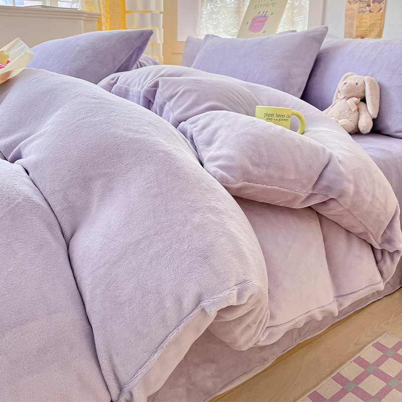Leche cubierta de edredón otoño invierno una sola pieza de edredón de doble cara una sola franela de coral una sola persona más cubierta de edredón