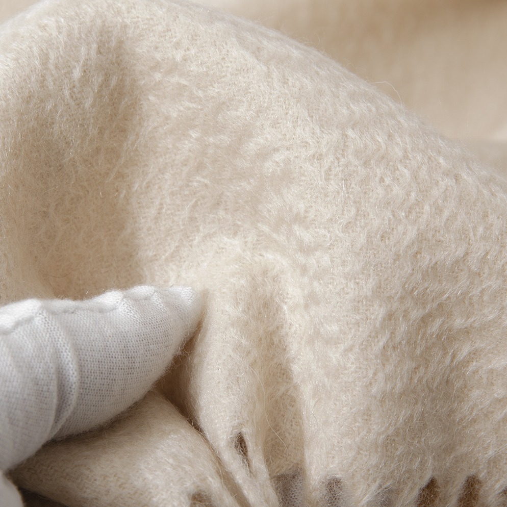 Fábrica de Mongolia Interior pelo liso agua ondulada chal de lana grande otoño e invierno hombres y mujeres borlas hombro cálido estilo retro