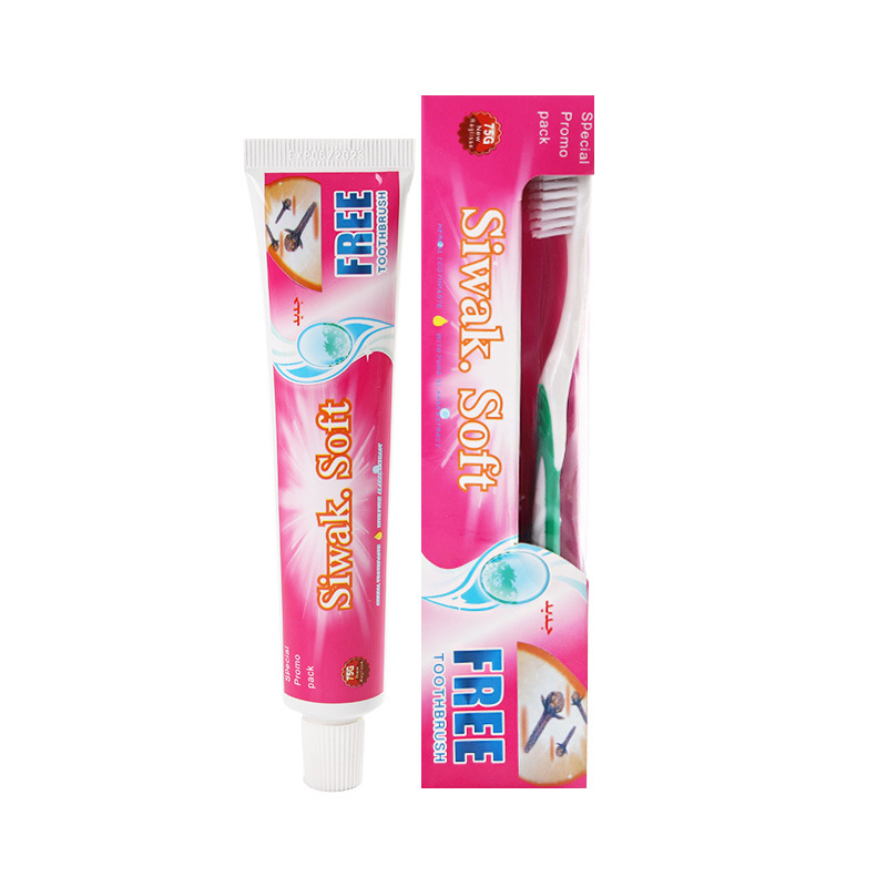 Foreign Trade Export Toothpaste Customized with Free Toothbrush New Mint Flavor Fresh Oral Cleaning Toothpaste Manufacturer