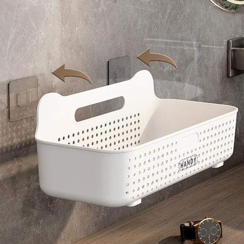 Bathroom storage rack wholesale large thickened plastic punch-free wall-mounted multi-functional bathroom storage rack