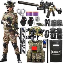 儿童特种兵玩具枪套装男童户外训练特警衣服长短袖生日礼物