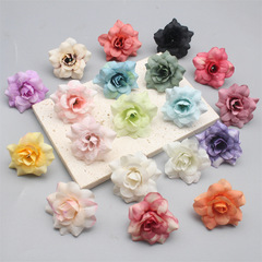 模擬尖ったバラの花頭造花 diy 手作り花輪漢服頭飾りアクセサリー結婚式の花の壁のレイアウト材料