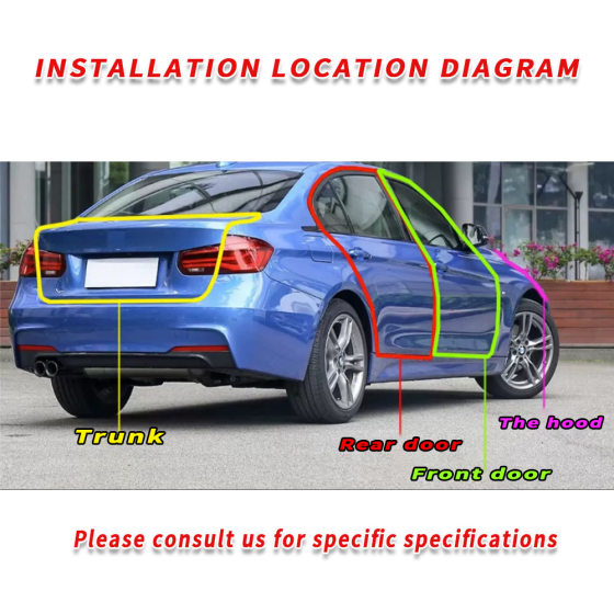 Cross-border wholesale car door anti-collision strip universal door protection strip paste-free door anti-scratch anti-collision strip