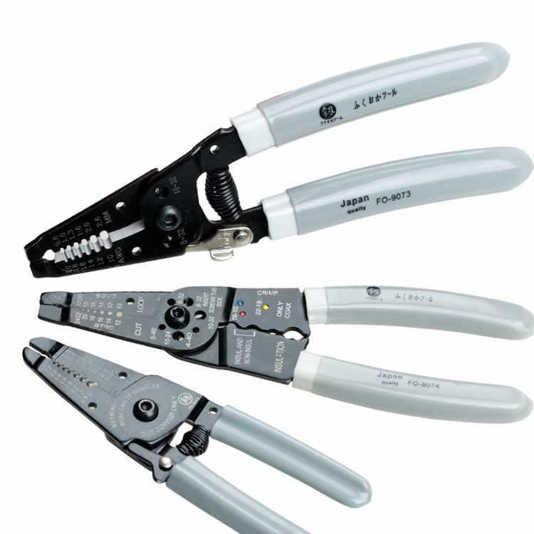 5IJO日本福冈多功能剥线钳米勒光纤电缆剥皮钳拨线钳进口技术电工
