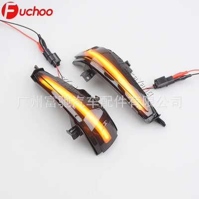 Suitable for Honda Civic eight-generation Mk8 car dynamic LED running water turn signal rearview mirror lamp pair (Dönmə işıqları) - single-yellow-light
