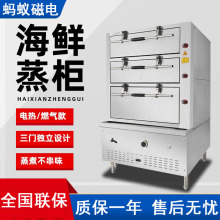 蚂蚁商用海鲜蒸柜全自动分层电蒸箱多层大型燃气蒸炉厨房双门蒸菜