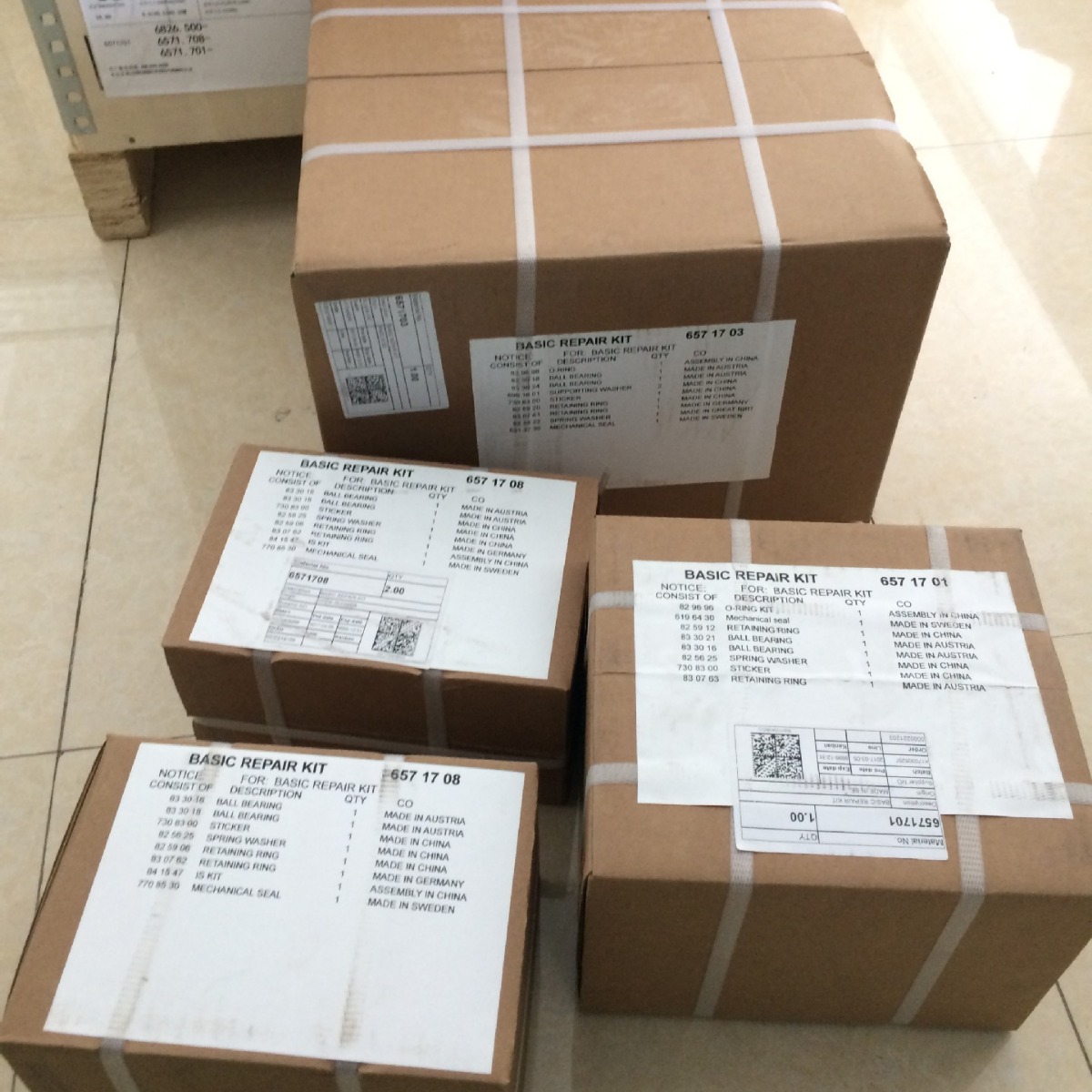 赛莱默飞力污水泵机械密封轴承密封圈维修包 XYLEM FLYGT维修配件