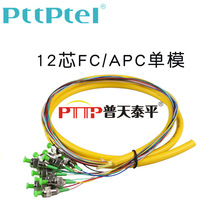 PTTP普天泰平 12芯FC單模束狀尾纖12色FC/APC集成光纖活動連接器