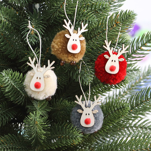 Christmas Decoration Felt Deer Pendant christmas Elk Small Pendant Christmas Tree Decoration Pendant Small Hanging