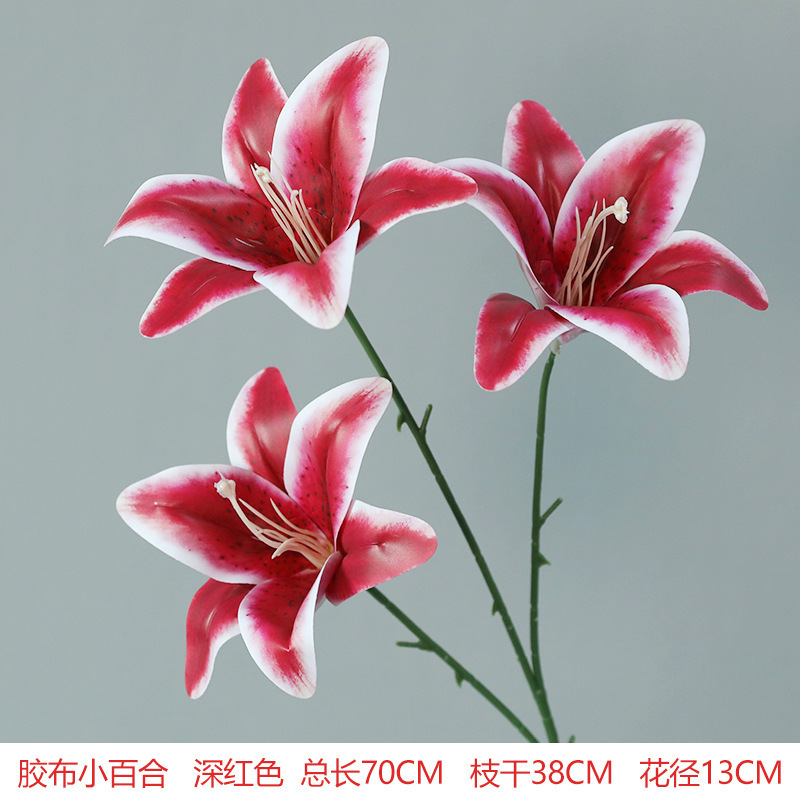 红色仿真花婚礼婚庆场地场景布置道具仿真花束花艺装饰花假花批发|undefined