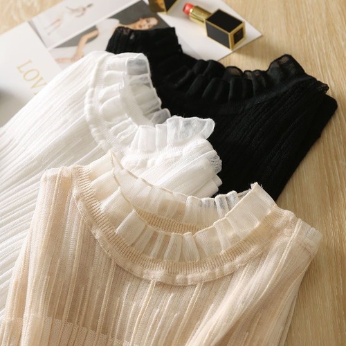 Women's 2025 Ice Silk Knit V-Neck Bodysuit with Bamboo Edge Lace Sleeveless Top, Hollow Out Outerwear Base Layer Top