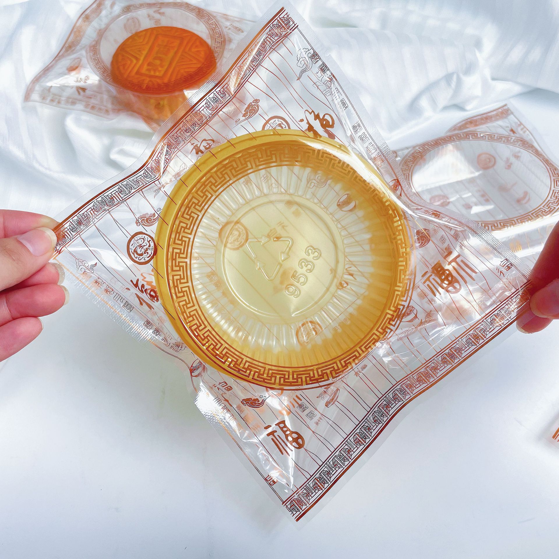 福字机封袋 PET包装袋月饼内袋可装100g125克礼饼饼袋内托