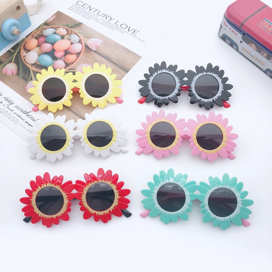 Sunflower Children's Sunglasses Sunflower Glasses Trendy Children's Unisex Sunglasses for Girls and Boys Funny and Quirky Toy for Babies