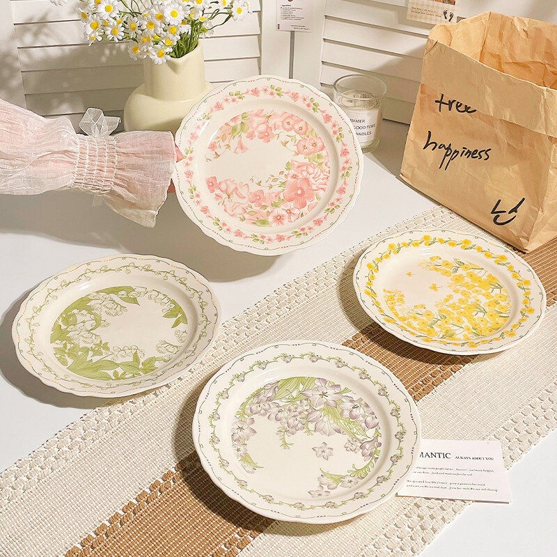 Especially Beautiful Ceramic Plates with a High-End Feel, Unique and Attractive Dish Plates, 2026 New Model Underglaze Color Household Dishes Especially Beautiful Ceramic Plates with a High-End Feel, Unique and Attractive Dish Plates, 2026 New Model Underglaze Color Household Dishes