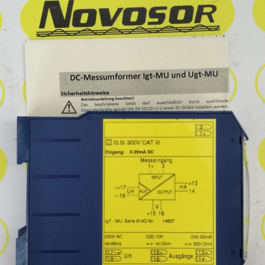MULLER+ZIEGLER IGT-MU   14607  0-20MADC 0(4)-20MA咨询后下单