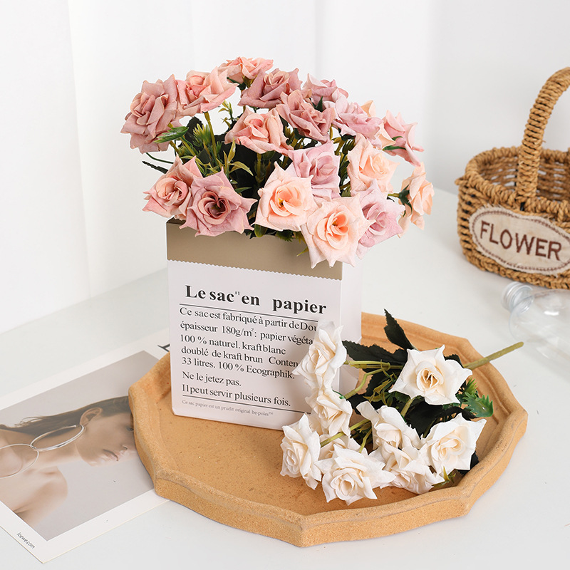 Realistic decorative flowers for home use, photography props for living room, photo shoot props 4