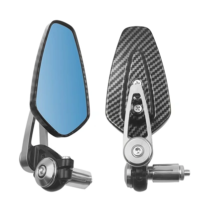 Motorcycle Electric Vehicle Modified Motorcycle rearview mirror - silver